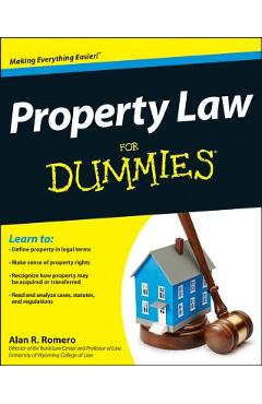Coperta cărții 'Property Law for Dummies - Alan R. Romero'