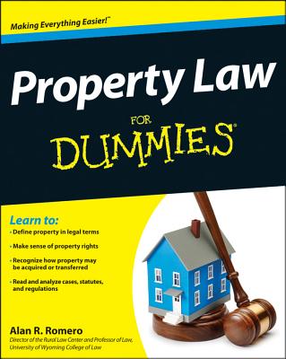 Coperta cărții 'Property Law for Dummies - Alan R. Romero'