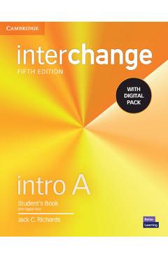 Coperta cărții 'Interchange Intro a Student's Book with Digital Pack [With eBook] - Jack C. Richards'