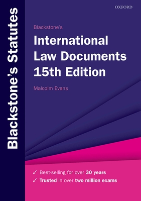Coperta cărții 'Blackstone's International Law Documents - Malcolm Evans'