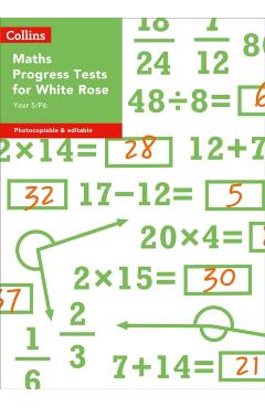 Poza produsului Collins Tests & Assessment - Year 5/P6 Maths Progress Tests for White Rose - Collins Uk
