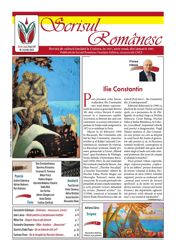 Revista Scrisul Romanesc Nr.8 din 2023