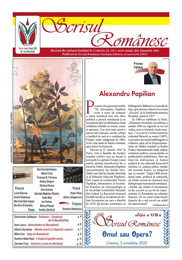 Revista Scrisul Romanesc Nr.9 din 2023