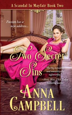 Coperta cărții 'Two Secret Sins: A Scandal in Mayfair Book 2 - Anna Campbell'