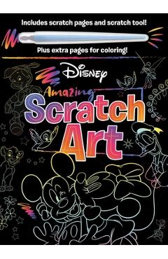 Coperta cărții 'Disney - Amazing Scratch Art: With Scratch Tool and Coloring Pages - Igloobooks'