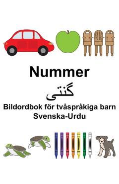 Coperta cărții 'Svenska-Urdu Nummer/گن تی Bildordbok för tvåspråkiga barn - Suzanne Carlson'