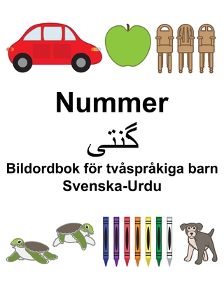 Coperta cărții 'Svenska-Urdu Nummer/گن تی Bildordbok för tvåspråkiga barn - Suzanne Carlson'