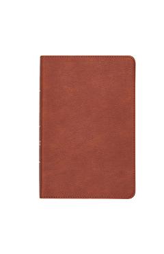 Coperta cărții 'CSB Thinline Reference Bible, Burnt Sienna Leathertouch - Csb Bibles By Holman'