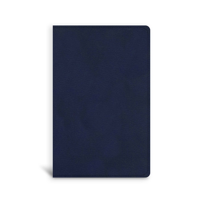 CSB Single-Column Compact Bible, Navy Leathertouch - Csb Bibles By Holman