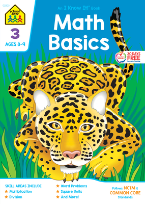 School Zone Math Basics Grade 3 Workbook - School Zone