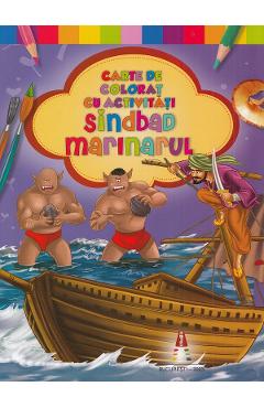 Poza produsului Sindbad marinarul. Carte de colorat cu activitati