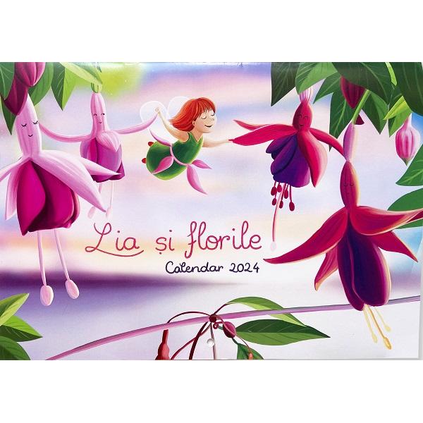 Calendar 2024 de perete: Lia si florile