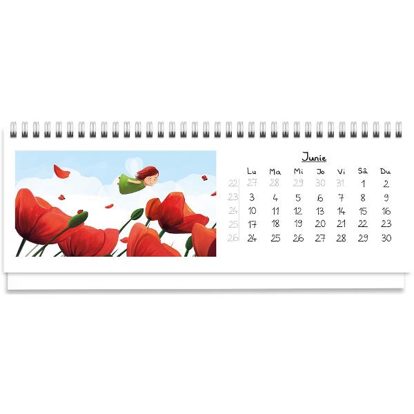 Calendar 2024 de birou: Lia si florile