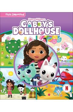 Coperta cărții 'DreamWorks Gabby's Dollhouse: First Look and Find - Pi Kids'