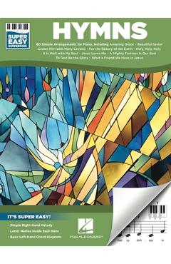 Coperta cărții 'Hymns - Super Easy Songbook - Hal Leonard Corp'