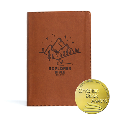 CSB Explorer Bible for Kids, Brown Mountains Leathertouch: Placing God's Word in the Middle of God's World - Csb Bibles By Holman