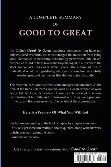 Summary of Good to Great - Fastdigest Summary