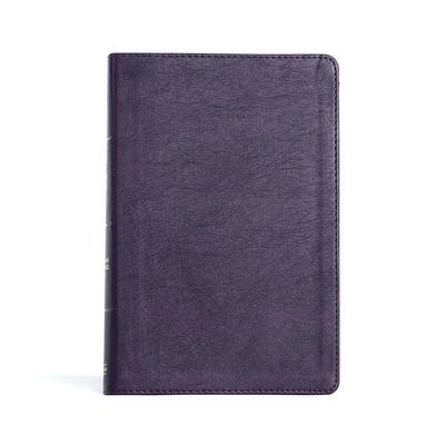CSB Giant Print Reference Bible, Plum Leathertouch, Indexed - Csb Bibles By Holman