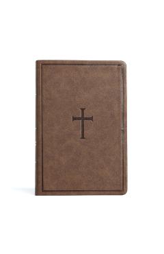 CSB Giant Print Reference Bible, Brown Leathertouch