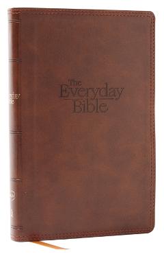 Poza produsului Nkjv, the Everyday Bible, Leathersoft, Brown, Red Letter, Comfort Print: 365 Daily Readings Through the Whole Bible - Thomas Nelson