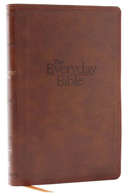 Nkjv, the Everyday Bible, Leathersoft, Brown, Red Letter, Comfort Print: 365 Daily Readings Through the Whole Bible - Thomas Nelson