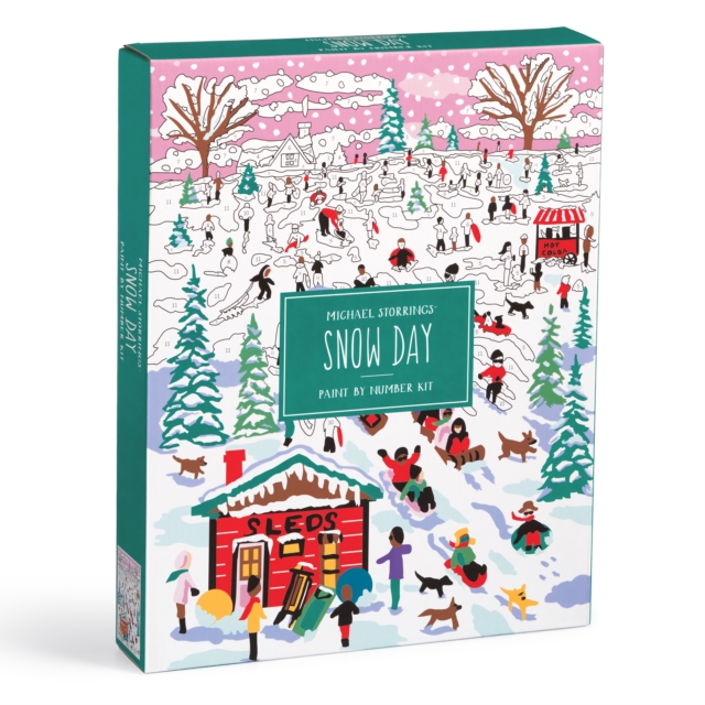 Michael Storrings Snow Day 11x14 Paint by Number Kit - Galison