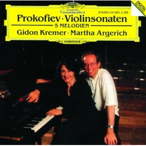 CD Prokofiev - Violin Sonatas, Five Melodies - Gidon Kremer, Martha Argerich