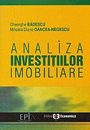 Coperta cărții 'Analiza investitiilor imobiliare - Gheorghe Badescu'