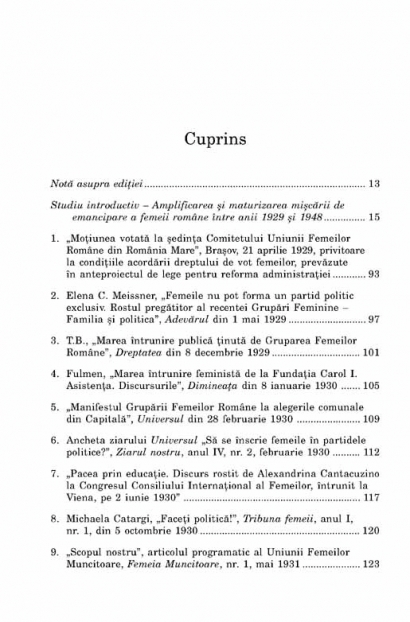 Coperta cărții 'Din istoria feminismului romanesc vol. II - Stefania Mihailescu'