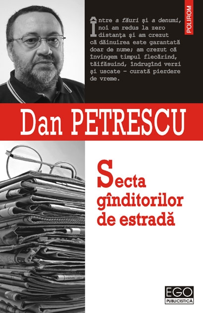 Coperta cărții 'Secta ginditorilor de estrada - Dan Petrescu'