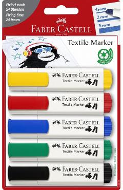 Imaginea produsului 'Set 5 markere pentru textile. Standard'
