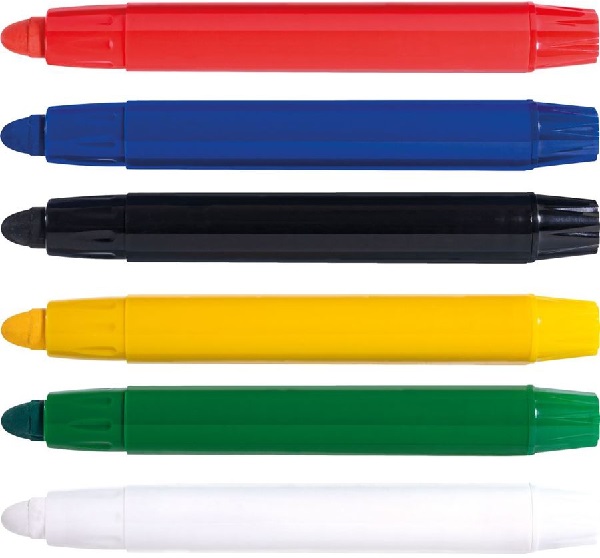 Set 6 creioane retractabile pentru pictura pe fata