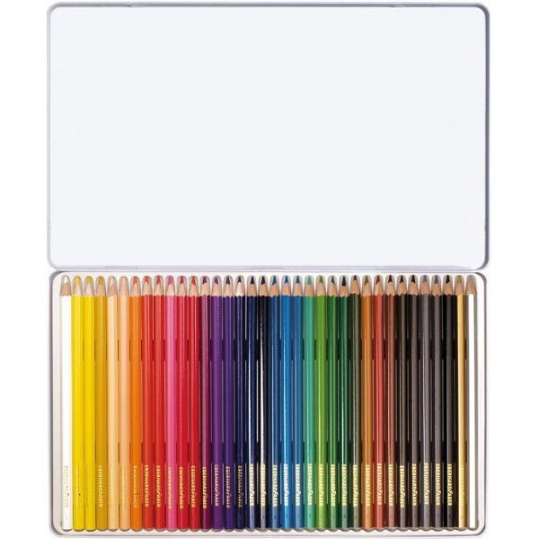 Set creioane colorate 36 culori in cutie de metal