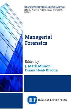 Coperta cărții 'Managerial Forensics - J. Mark Munoz'