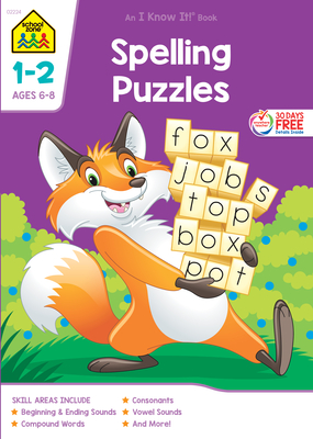 School Zone Spelling Puzzles Grades 1-2 Workbook - School Zone
