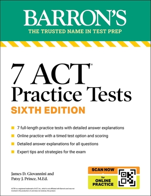 7 ACT Practice Tests Premium + Online Practice - Patsy J. Prince