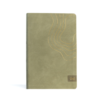 CSB (In)Courage Devotional Bible, Sage Leathertouch, Indexed - (in)courage