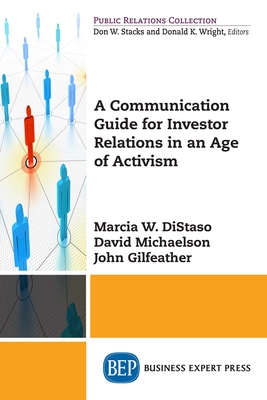 Coperta cărții 'A Communication Guide for Investor Relations in an Age of Activism - Marcia W. Distaso'