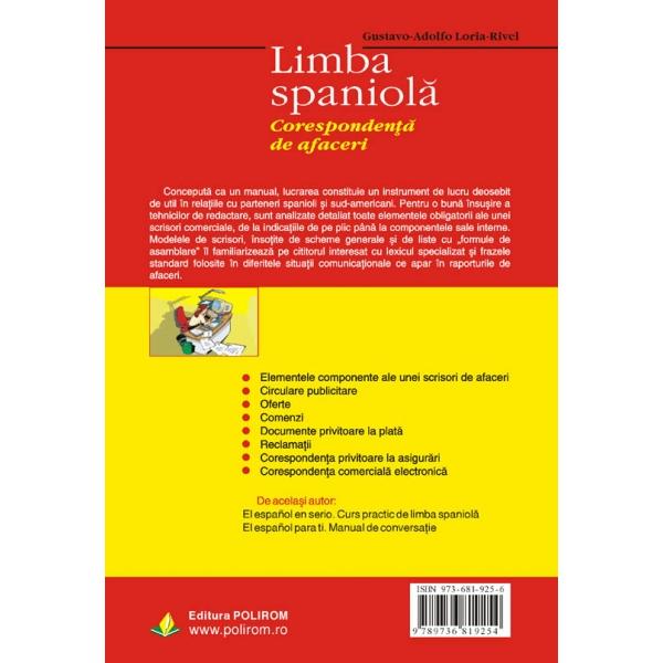 Limba spaniola corespondenta de afaceri - Gustavo-Adolfo Loria-Rivel