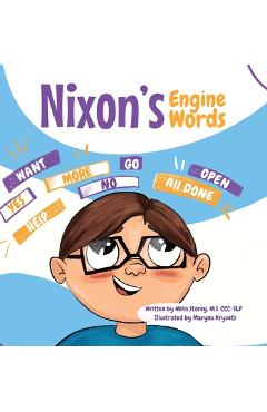 Coperta cărții 'Nixon's Engine Words - Mika Storey'