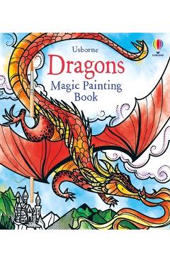 Coperta cărții 'Dragons Magic Painting Book - Fiona Watt'