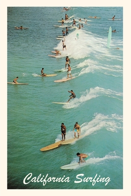 The Vintage Journal Lots of Guys Surfing, California - Found Image Press