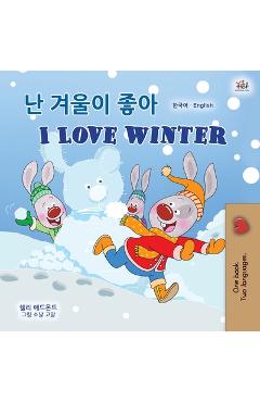 Coperta cărții 'I Love Winter (Korean English Bilingual Children's Book) - Shelley Admont'