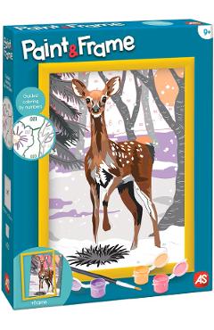 Imaginea produsului 'Pictează și înrămează: Căprioara în zăpadă'