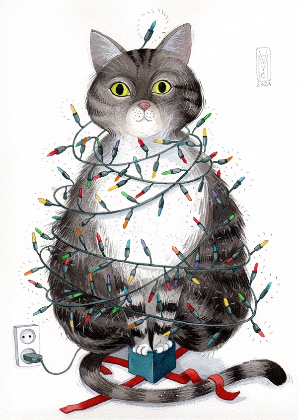 Carte postala: Christmas Cat