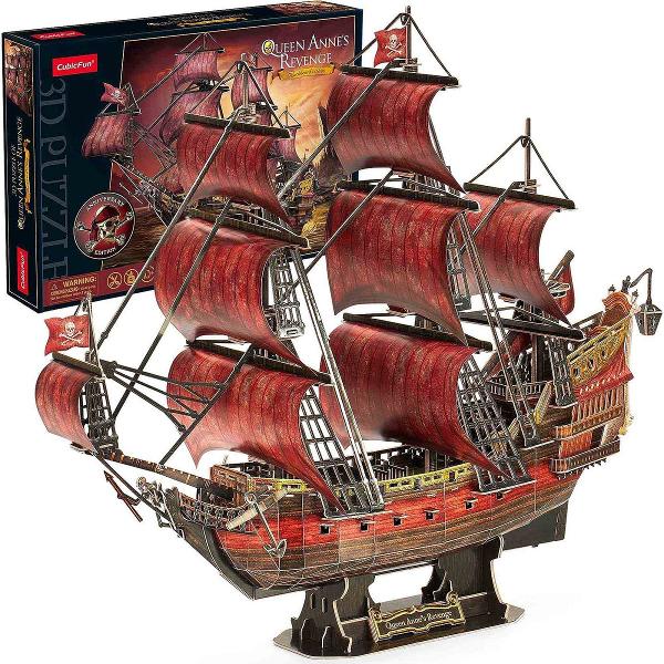 Puzzle 3D 391 piese. Nava Queen Anne's Revenge. Blackbeard's Ship