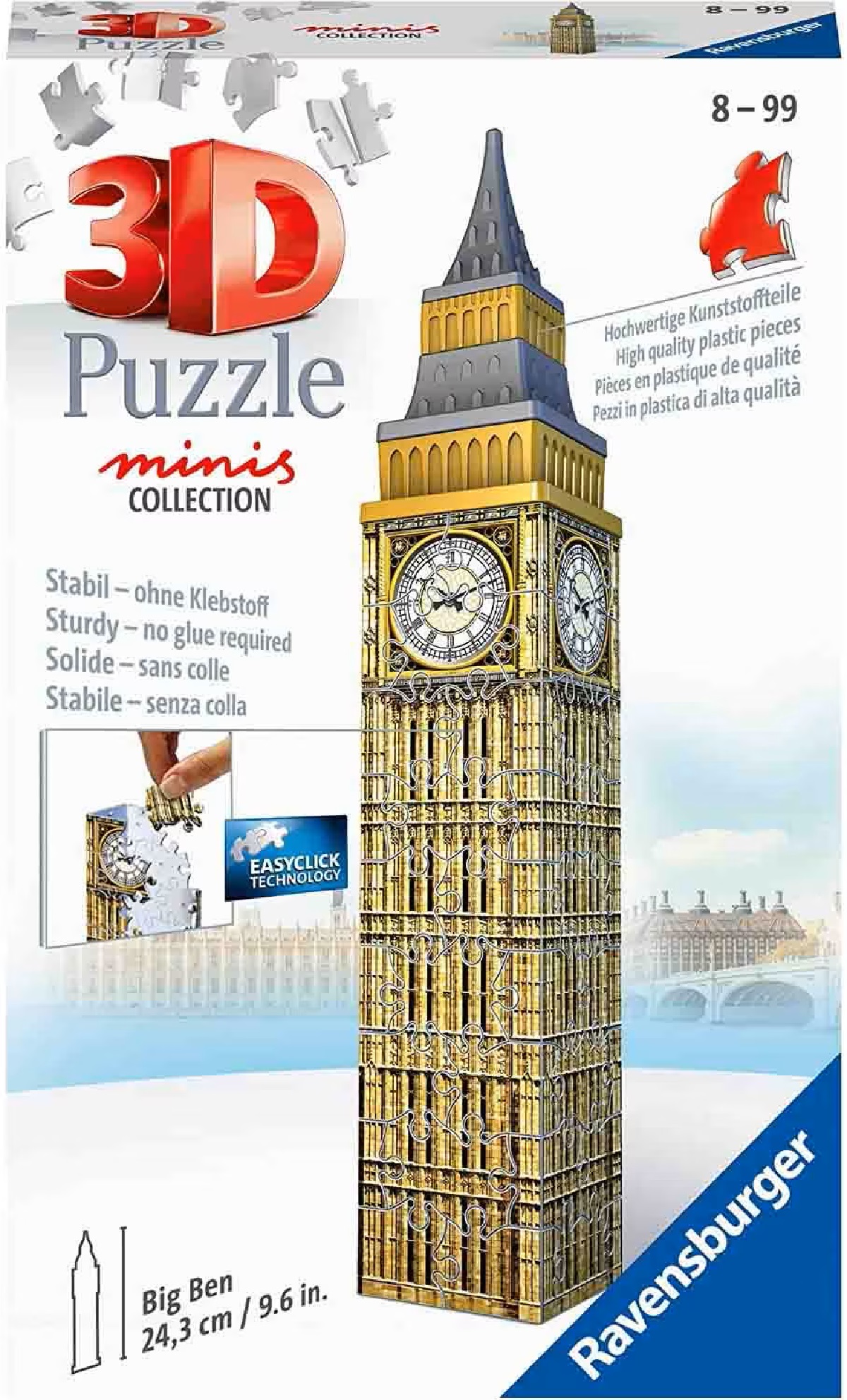 Puzzle 3D. Mini Big Ben