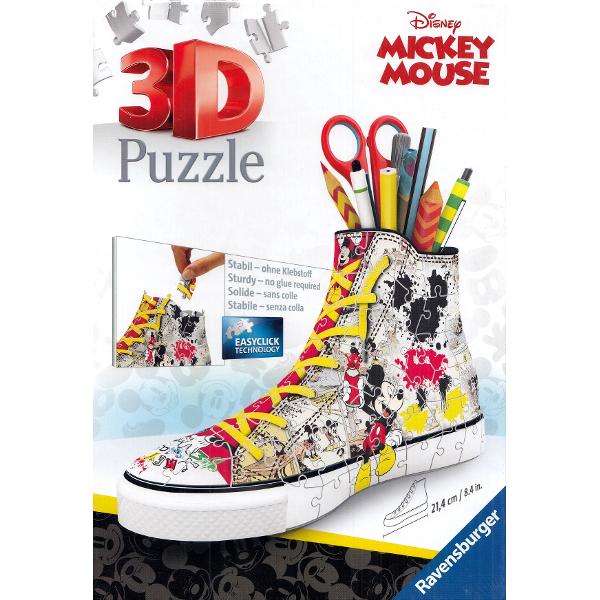 Puzzle 3D. Suport pixuri sneaker Mickey Mouse