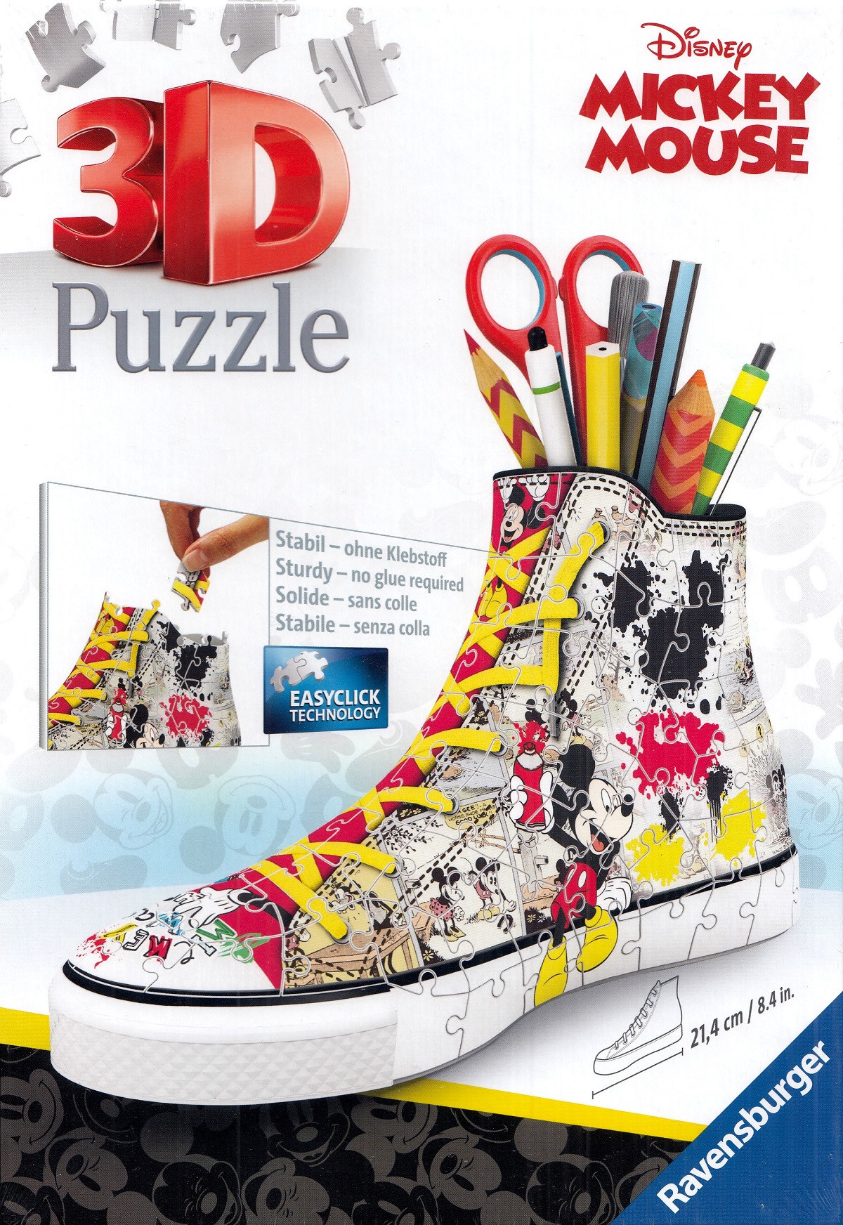 Puzzle 3D. Suport pixuri sneaker Mickey Mouse