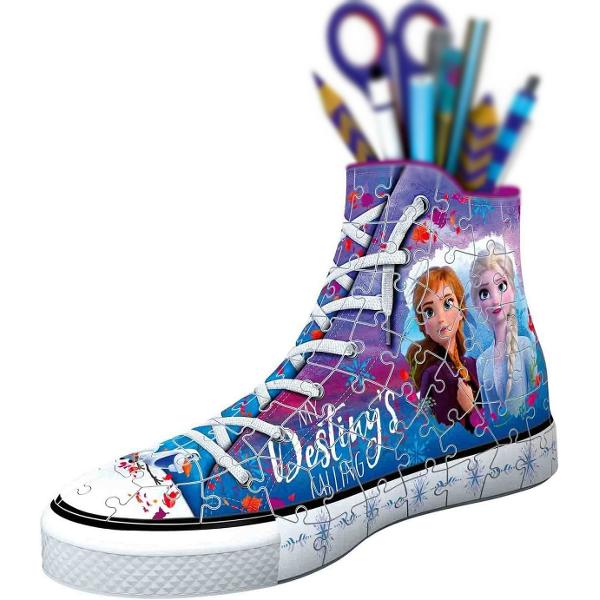 Puzzle 3D. Suport pixuri sneaker Frozen